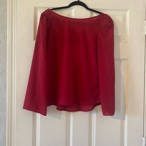 Tobi S red long sleeve top